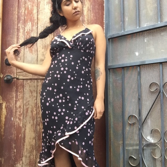 SOLD 💕Pink Dot Cocktail Dress💕 - Picture 2 of 5